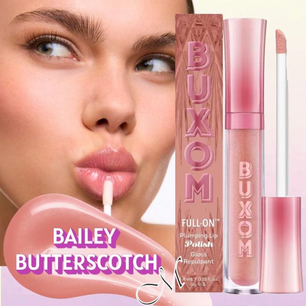 BUXOM Mocktail Full-On Plumping Lip Polish* ~ BAILEY BUTTERSCOTCH 4ml NIB - Picture 1 of 13